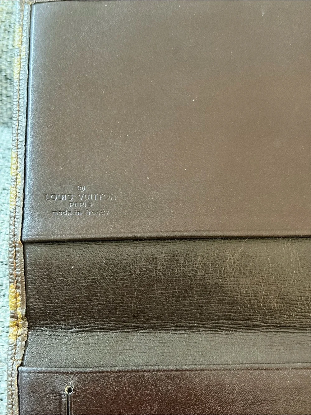 Vintage Louis Vuitton Monogram Checkbook
